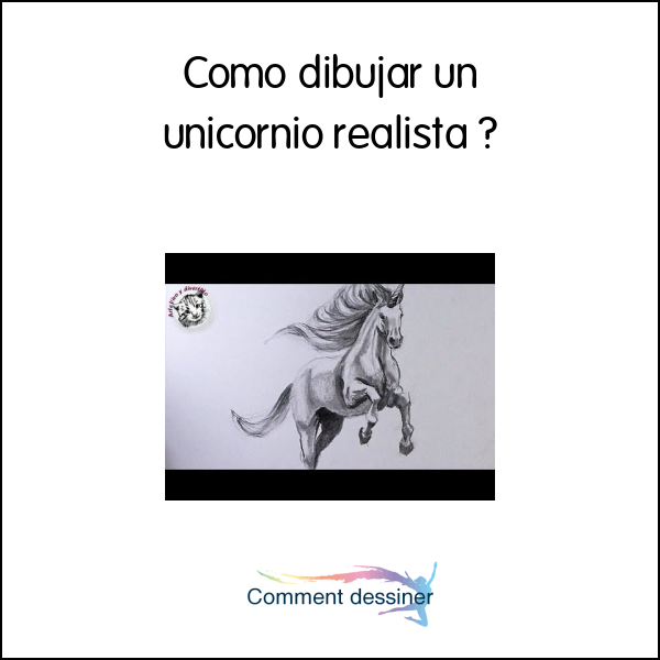 Como dibujar un unicornio realista